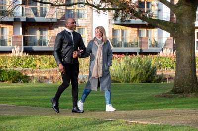 Couple walking