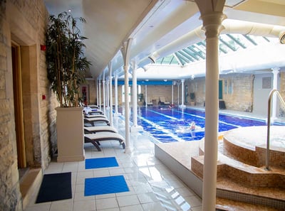 The pool and bubble pool spa facilities at Thoresby Hall Hotel